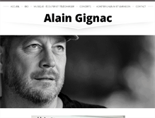 Tablet Screenshot of alain-gignac.com
